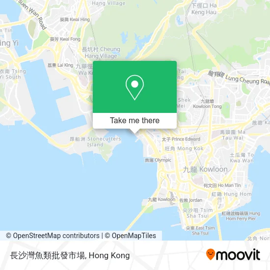 長沙灣魚類批發市場地圖
