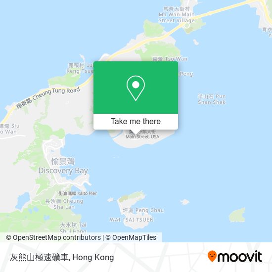 灰熊山極速礦車 map