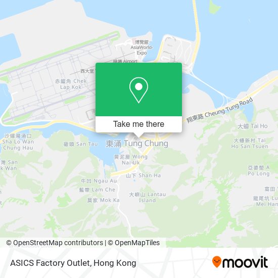 ASICS Factory Outlet map