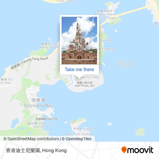 香港迪士尼樂園 map