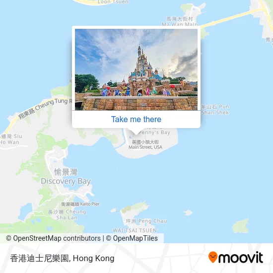 香港迪士尼樂園地圖