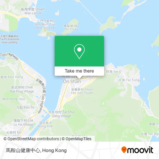 馬鞍山健康中心地圖