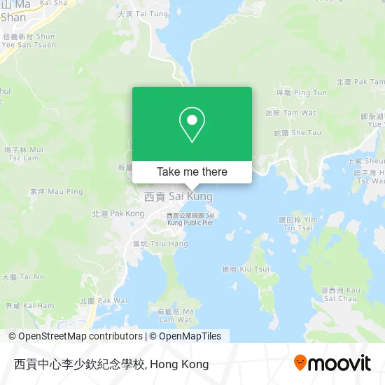 西貢中心李少欽紀念學校地圖