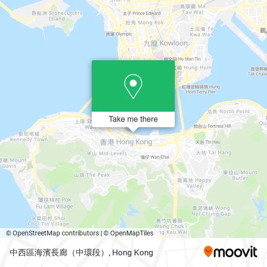 中西區海濱長廊（中環段）地圖