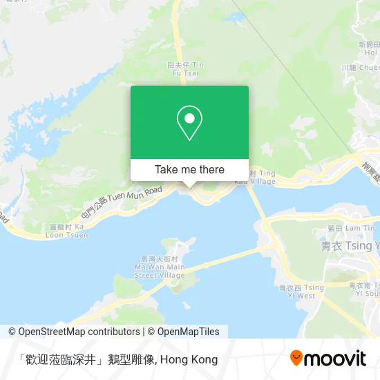 「歡迎蒞臨深井」鵝型雕像地圖