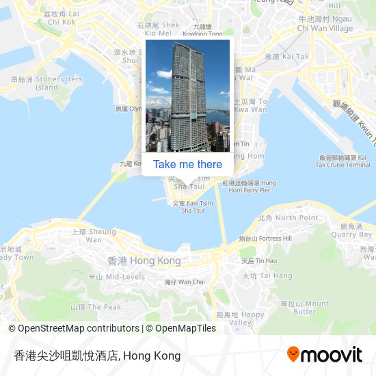 香港尖沙咀凱悅酒店 map