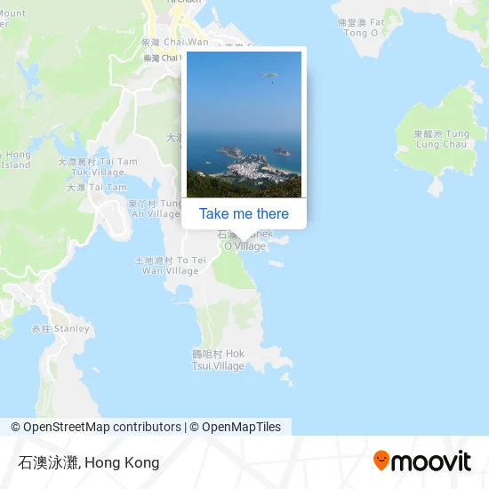 石澳泳灘 map