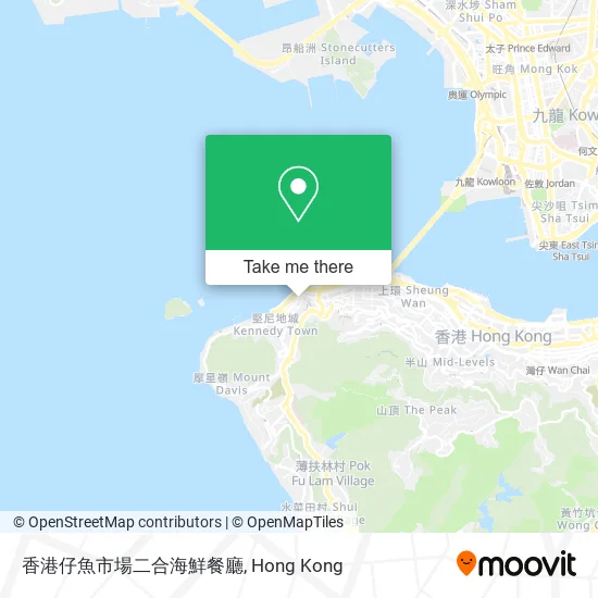 香港仔魚市場二合海鮮餐廳地圖