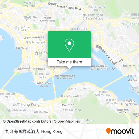 九龍海逸君綽酒店地圖