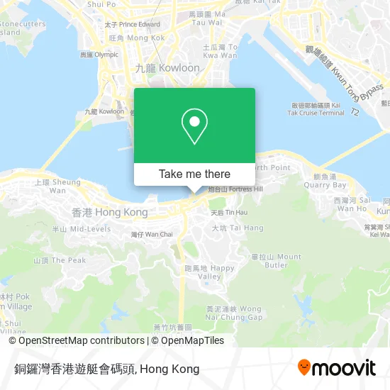 銅鑼灣香港遊艇會碼頭 map