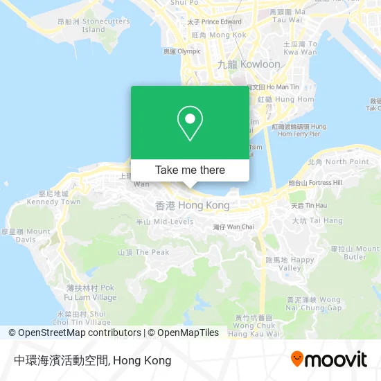 中環海濱活動空間地圖