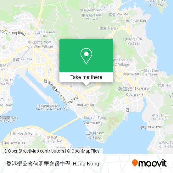 香港聖公會何明華會督中學地圖