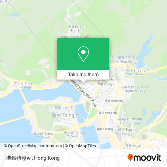 港鐵特惠站 map