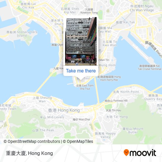 重慶大廈地圖