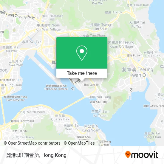 麗港城1期會所 map