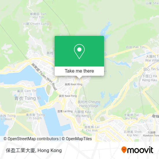 保盈工業大廈 map