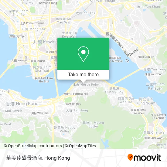 華美達盛景酒店地圖