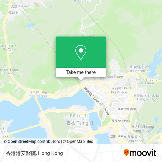 香港港安醫院地圖