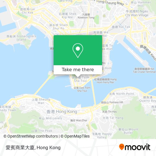 愛賓商業大廈 map