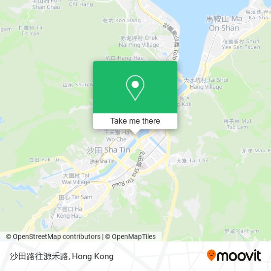 沙田路往源禾路 map