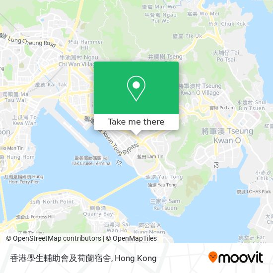 香港學生輔助會及荷蘭宿舍 map