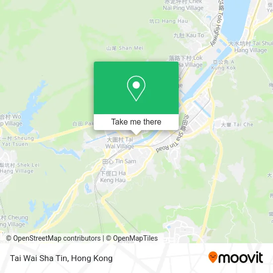 Tai Wai Sha Tin map