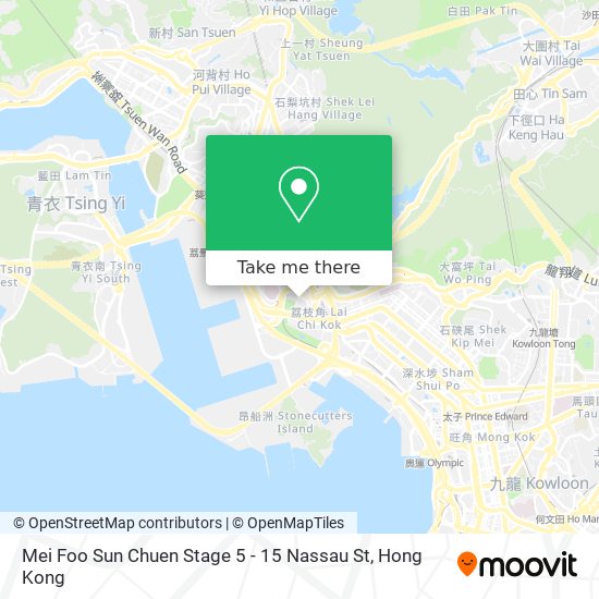 Mei Foo Sun Chuen Stage 5 - 15 Nassau St地圖