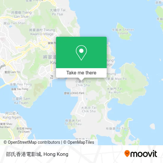 邵氏香港電影城 map