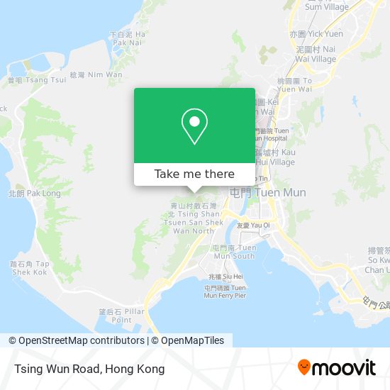 Tsing Wun Road map