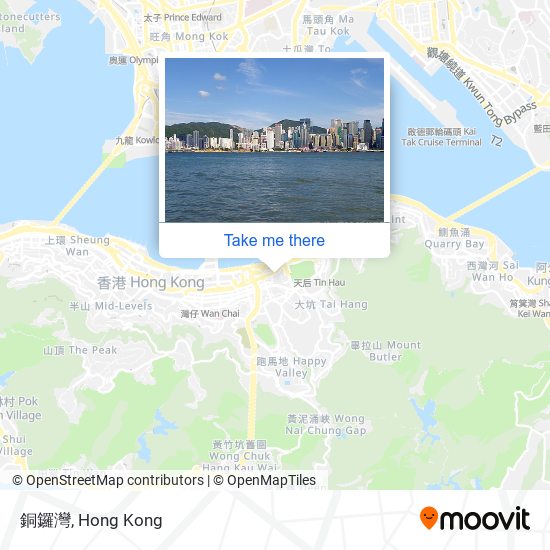 銅鑼灣 map