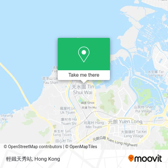 輕鐵天秀站地圖