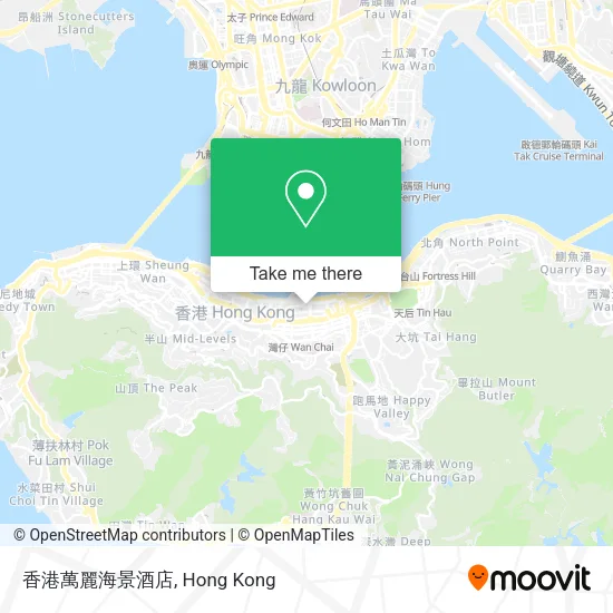 香港萬麗海景酒店地圖