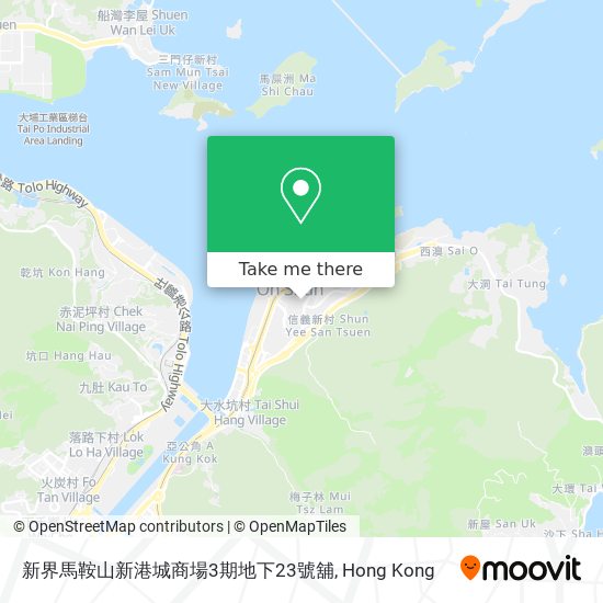 新界馬鞍山新港城商場3期地下23號舖 map