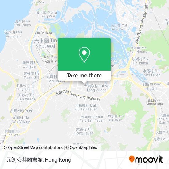 元朗公共圖書館 map