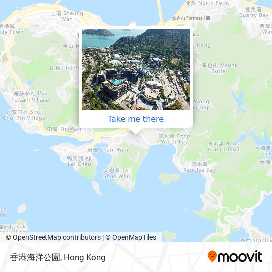 香港海洋公園 map