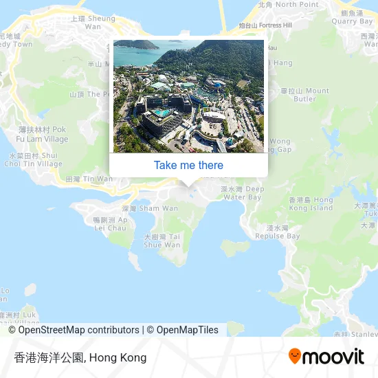 香港海洋公園 map