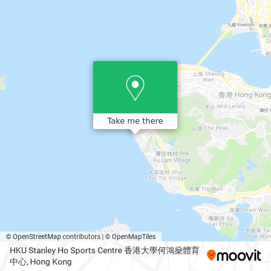 HKU Stanley Ho Sports Centre 香港大學何鴻燊體育中心 map