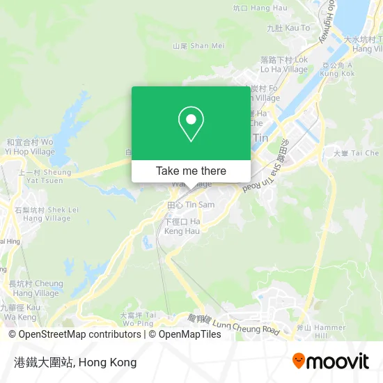 港鐵大圍站 map