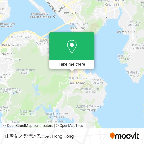 山翠苑／柴灣道巴士站 map