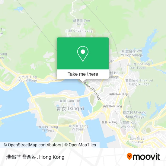 港鐵荃灣西站地圖