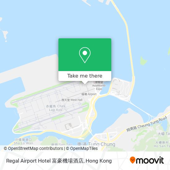 Regal Airport Hotel 富豪機場酒店 map