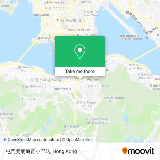屯門元朗通宵小巴站 map