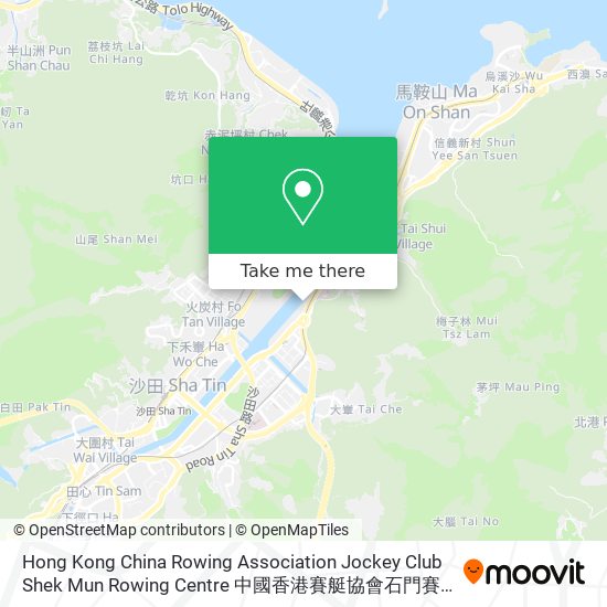 Hong Kong China Rowing Association Jockey Club Shek Mun Rowing Centre 中國香港賽艇協會石門賽艇中心 map