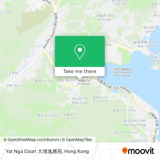 Yat Nga Court 大埔逸雅苑 map