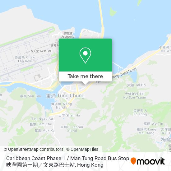 Caribbean Coast Phase 1 / Man Tung Road Bus Stop 映灣園第一期／文東路巴士站地圖
