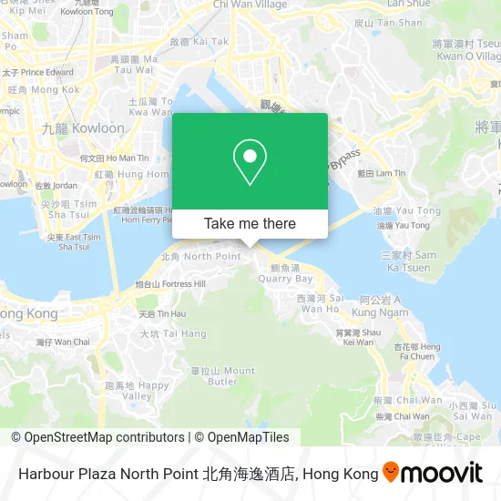 Harbour Plaza North Point 北角海逸酒店 map