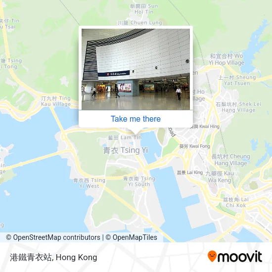 港鐵青衣站地圖