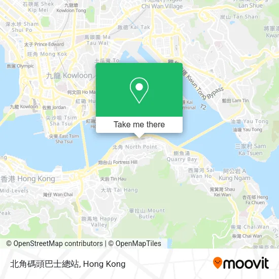 北角碼頭巴士總站地圖