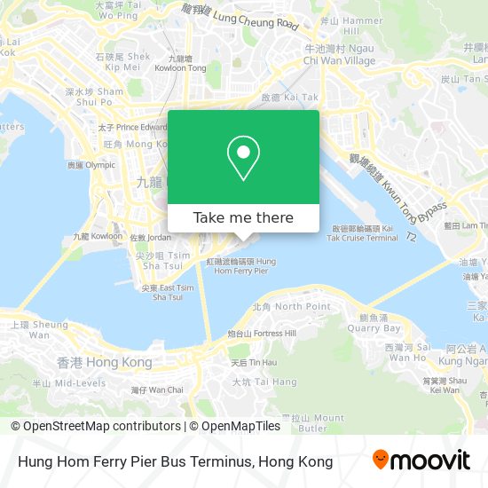 Hung Hom Ferry Pier Bus Terminus map