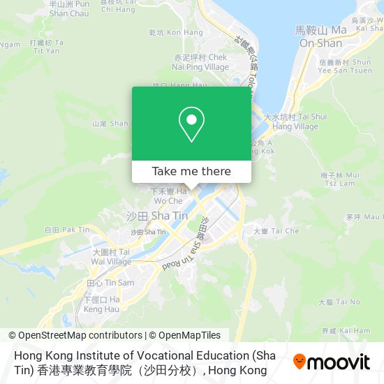 Hong Kong Institute of Vocational Education (Sha Tin) 香港專業教育學院（沙田分校） map